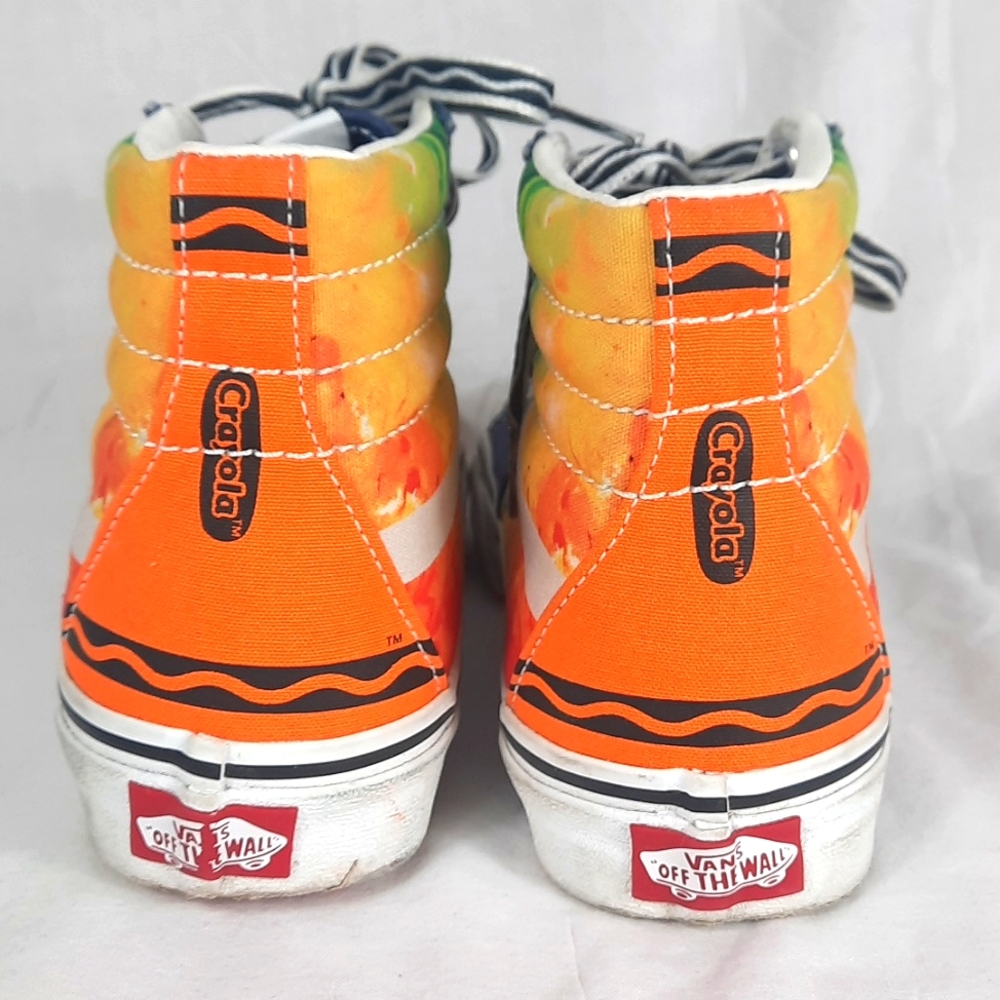 Vans Off The Wall Crayola Mens Shoes Size 4 Womens Size 5.5 Hightop Sk8 Sneakers - Picture 6 of 11